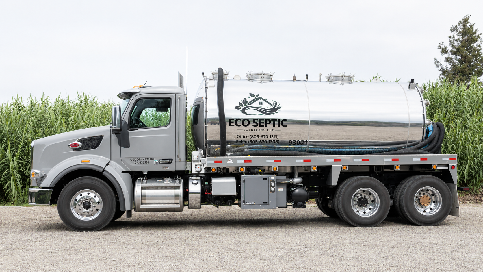 Eco Septic Solutions septic service truck in Ventura County California